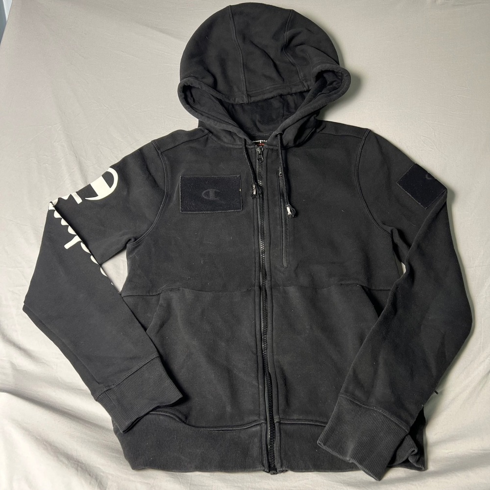 Champion Official Hoodie of Gamers Black Full Zip Sweatshirt Small